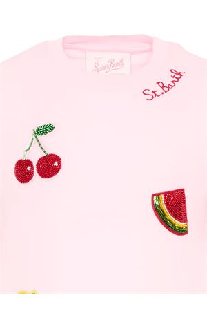 Copricostume rosa Abbey per bambina con frutta SAINT BARTH KIDS | ABY000100284L